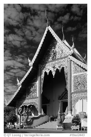 Wat Phra Singh, typical of northern Thai architecture. Chiang Mai, Thailand