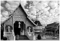 Wat Chai Phra Kiat. Chiang Mai, Thailand (black and white)