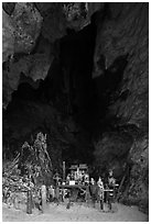 Pranang Cave, Railay. Krabi Province, Thailand (black and white)