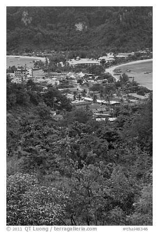 Tonsai village from above, Ko Phi Phi. Krabi Province, Thailand