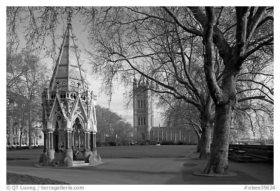 Buxton Memorial Fountain in the Victoria Tower Gardens. London, England, United Kingdom