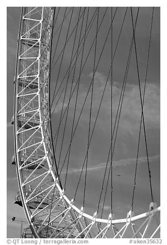 Detail of the Millennium Wheel. London, England, United Kingdom