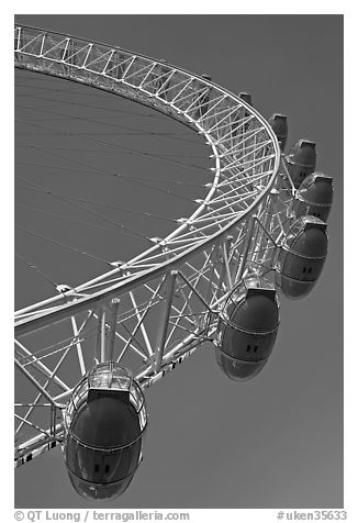 Capsules of the London Eye. London, England, United Kingdom