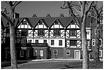 Queen's house, the Tower of London. London, England, United Kingdom (black and white)