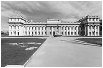 University of Greenwich and Trinity College of Music. Greenwich, London, England, United Kingdom ( black and white)
