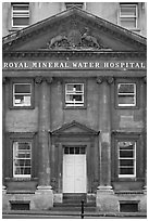 Royal mineral water hospital. Bath, Somerset, England, United Kingdom (black and white)