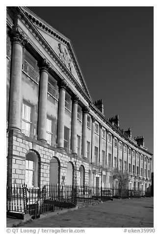 Lansdown Crescent. Bath, Somerset, England, United Kingdom