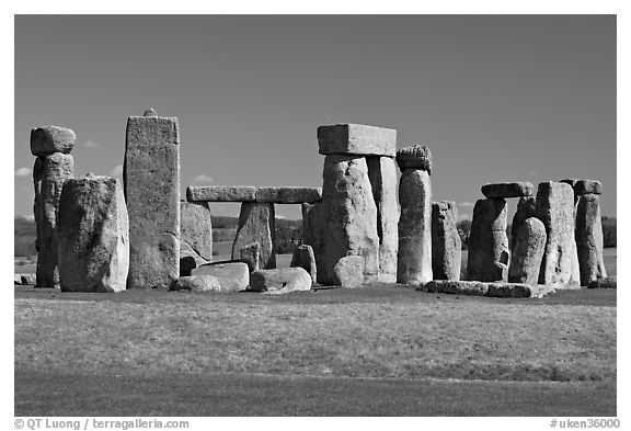 Prehistoric standing stones, Stonehenge, Salisbury. England, United Kingdom