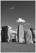 Megaliths, Stonehenge, Salisbury. England, United Kingdom ( black and white)