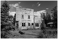 Old hardware store. McCarthy, Alaska, USA (black and white)