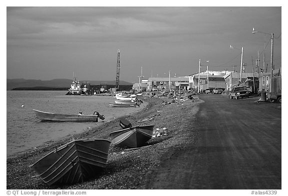 Shore avenue. Kotzebue, North Western Alaska, USA