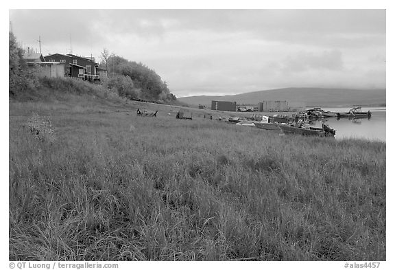 River landing, Kiana. North Western Alaska, USA