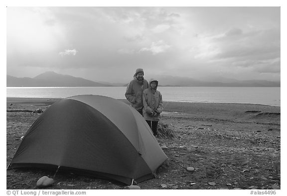 Camping on the Spit. Homer, Alaska, USA