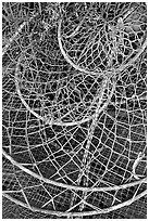 Fishing nets. Homer, Alaska, USA ( black and white)