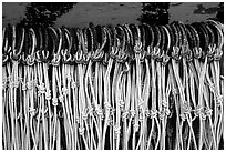 Fishing hooks. Homer, Alaska, USA ( black and white)