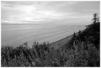 Cook Inlet. Ninilchik, Alaska, USA (black and white)