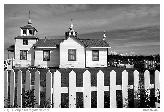 Small Russian church. Ninilchik, Alaska, USA