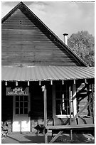 Community hall. Hope,  Alaska, USA (black and white)