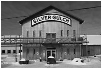 Silver Gulch, northernmost brewery. Fairbanks, Alaska, USA ( black and white)