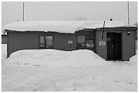 Post Office, Coldfoot. Alaska, USA ( black and white)