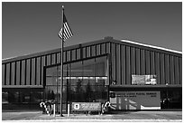 Post office. North Pole, Alaska, USA ( black and white)