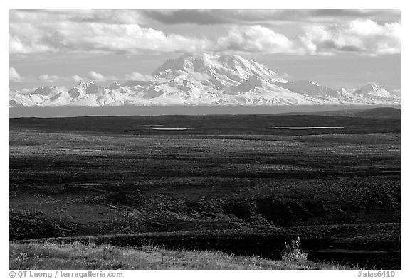 Wrangell Range. Alaska, USA (black and white)