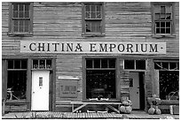 Chitina Emporium. Alaska, USA (black and white)