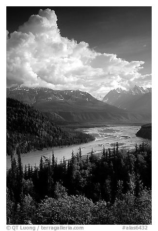 Matanuska River in summer. Alaska, USA