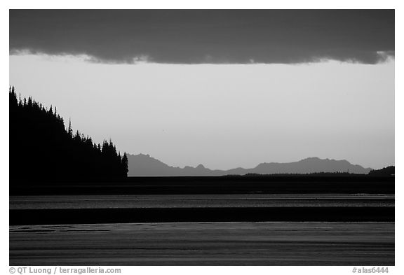 Turnagain Arm at sunset. Alaska, USA