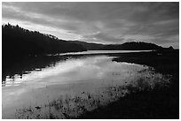 Humbolt Lagoon, sunrise. California, USA (black and white)