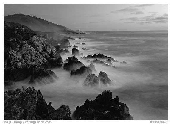 Rocky coastline, Garapata. Big Sur, California, USA