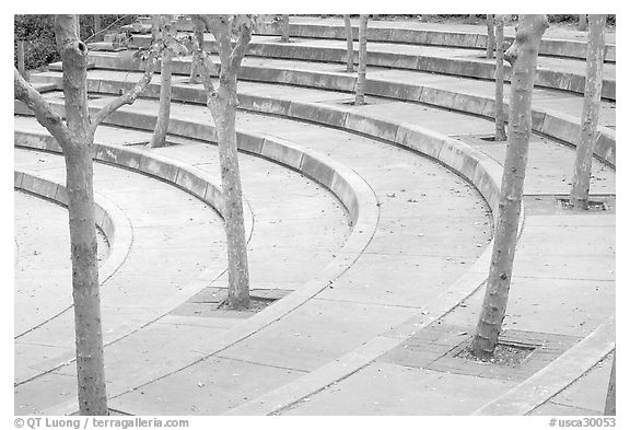 Kelley Park. San Jose, California, USA (black and white)