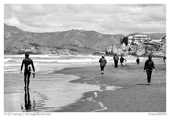 Beach near the Cliff House. San Francisco, California, USA