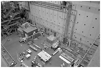 Detector room, Stanford Linear Accelerator. Stanford University, California, USA ( black and white)