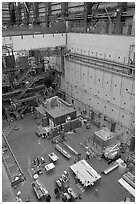 Detector room, Stanford Linear Accelerator. Stanford University, California, USA (black and white)