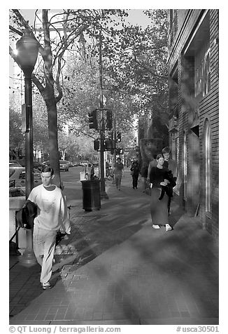 University avenue, the main street. Palo Alto,  California, USA