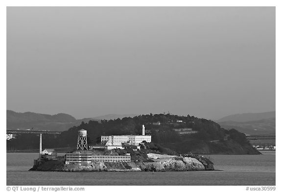 Alcatraz Island at sunset. San Francisco, California, USA