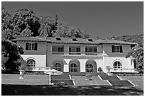 Villa Montalvo. Saragota,  California, USA (black and white)