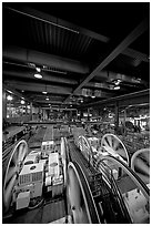 Cable Car Barn and Powerhouse. San Francisco, California, USA (black and white)