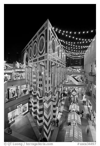 Triangular facade of the Palazzo, Horton Plaza. San Diego, California, USA