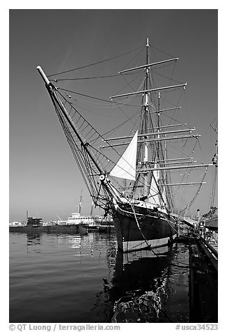 Star of India, the world's oldest active ship, Maritime Museum. San Diego, California, USA