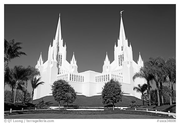 Mormon temple. San Diego, California, USA