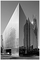 Crystal Cathedral, afternoon. Garden Grove, Orange County, California, USA ( black and white)