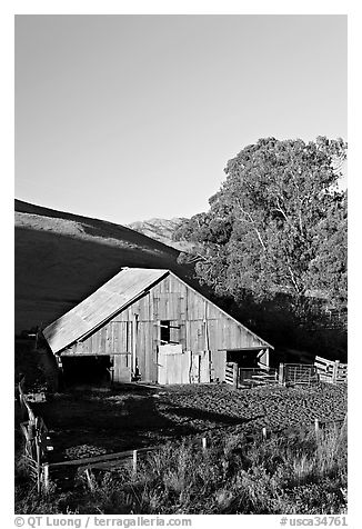 Old wooden barn. California, USA