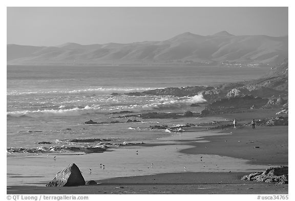 Cayucos State Beach, late afternoon. Morro Bay, USA