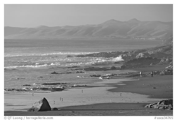 Cayucos State Beach, late afternoon. Morro Bay, USA