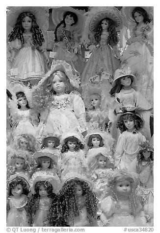 Danish dolls at Andersen gift shop. California, USA