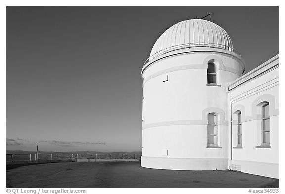 Lick obervatory, late afternoon, Mount Hamilton. San Jose, California, USA