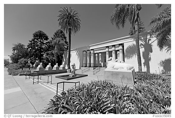 Rosicrucian Museum. San Jose, California, USA (black and white)