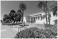 Rosicrucian Museum. San Jose, California, USA (black and white)